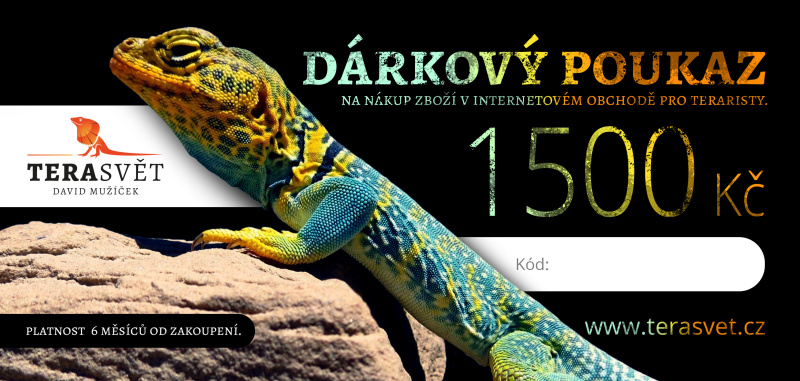 dárkový poukaz TeraSvět 1500 Kč